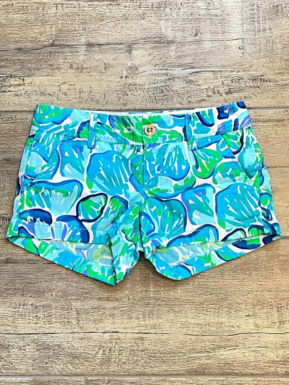 Lilly Pulitzer Shorts The Walsh Short Agate Green Lazy River Size 00